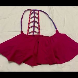 VS PINK Ruffle Swimsuit Top